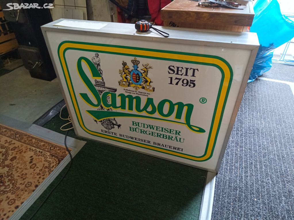 Svítící reklama Samson