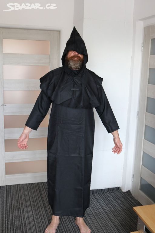 Karnevalový kostým černý mnich vel. M