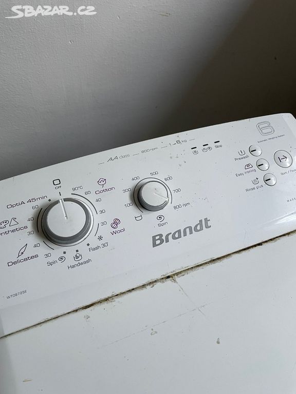 Pračka Brandt WTO8735E, funkční