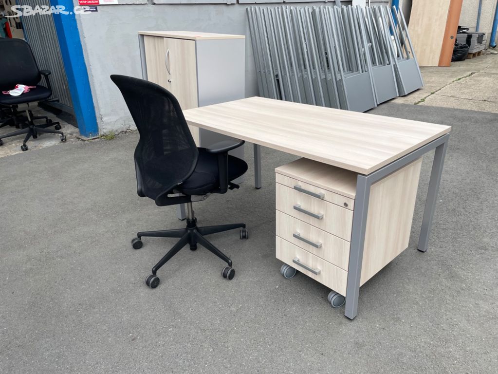Kancelářský nábytek -stůl, kontejner, skříň, židle