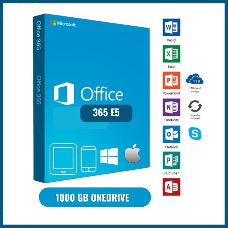 Microsoft Office 365 E5 +1000 GB OneDrive