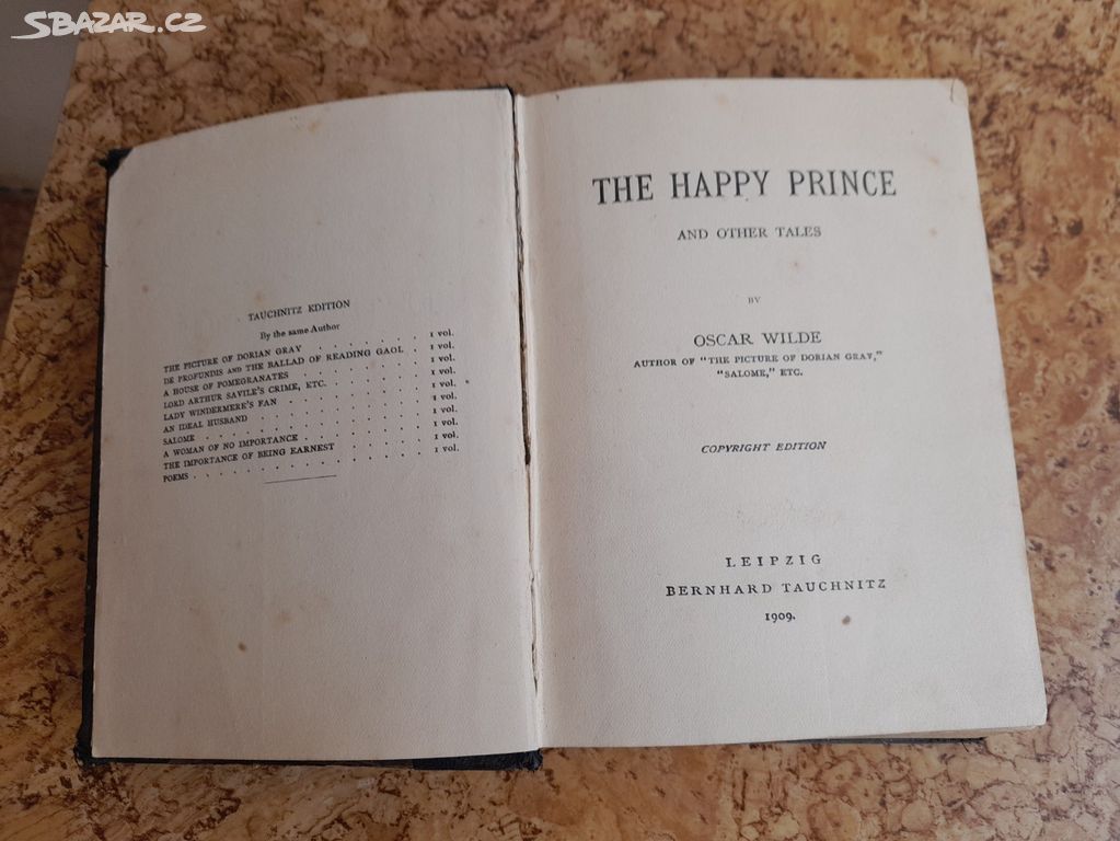 Kniha THE HAPPY PRINCE rok vydání 1909