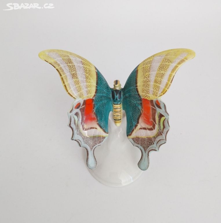 Starožitný porcelánový motýl Rosenthal