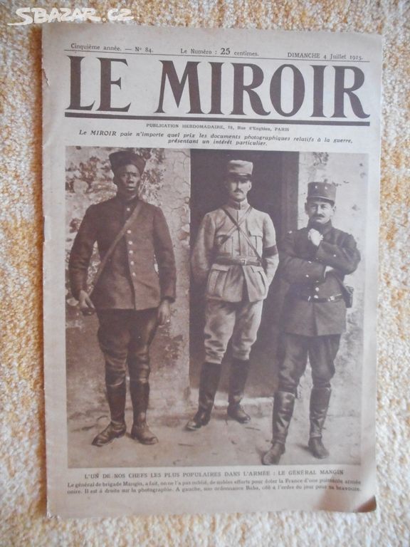 LE MIROIR - 4.7.1915 - UNIKÁT - 1. svět. válka