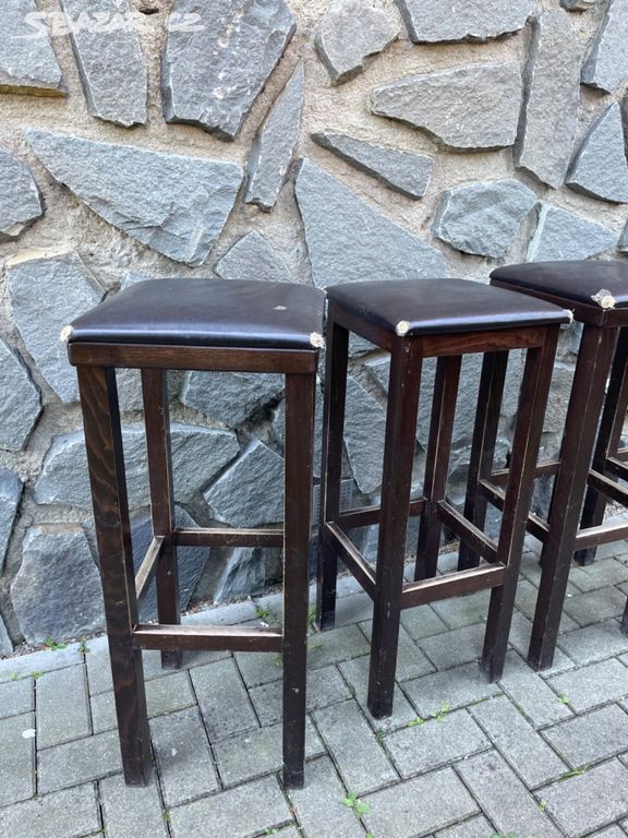 Dubové barové stoličky 4ks