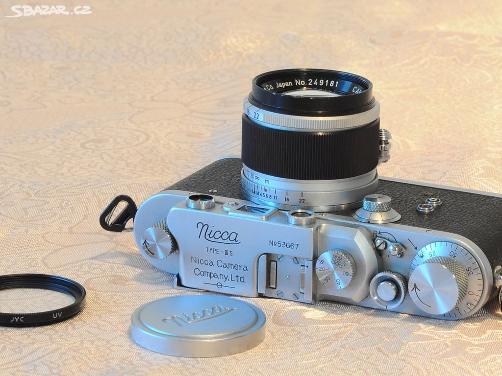 Leica like Nicca + Canon 50/1.8 - jako nový
