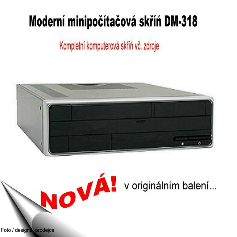 039. Moderní minipočítačová skříń DM-318