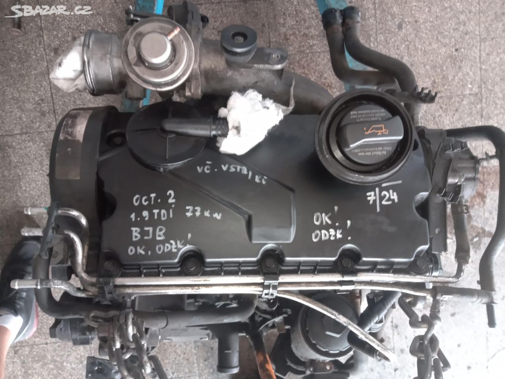 Motor Octavia 2 1.9TDi 77kW kód BJB
