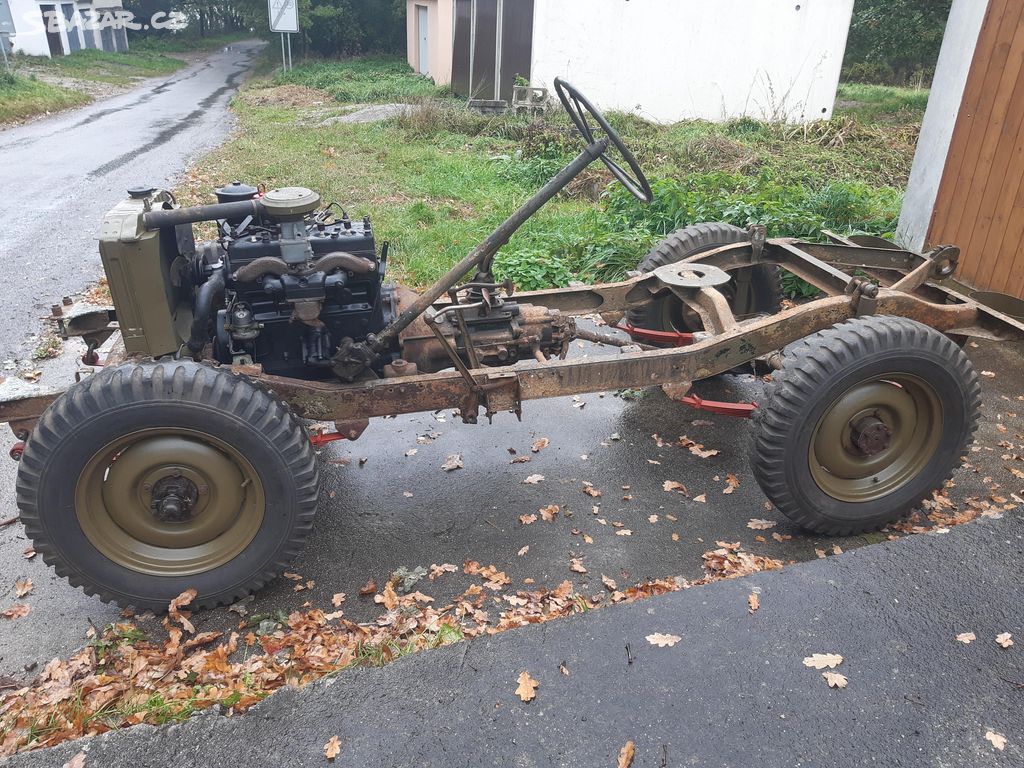 Podvozek Jeep Willys US Navy + nová karosérie