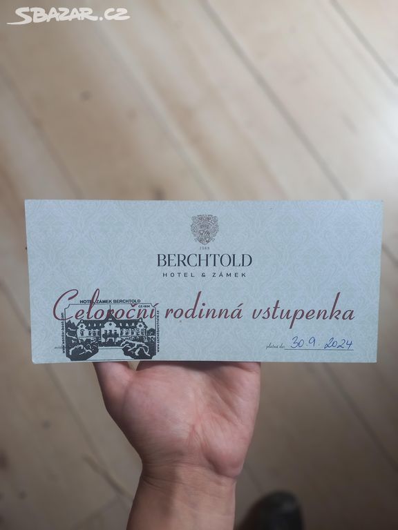 Voucher rodinná vstupenka na zámek Bertchold