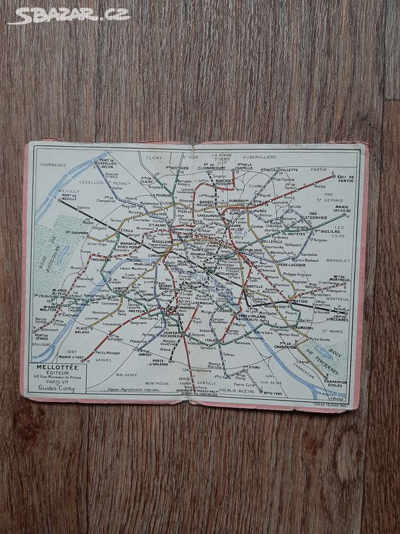 Pařížské metro 1943 planek