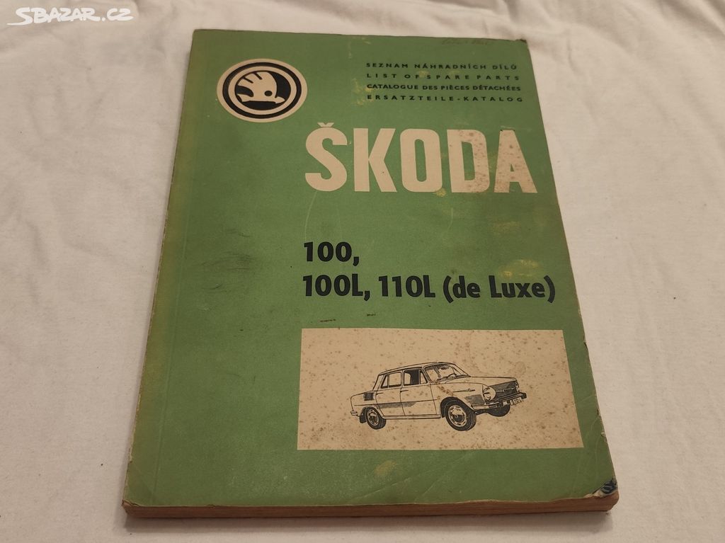 ŠKODA 100 100L 110L seznam náhradních dílů Š100