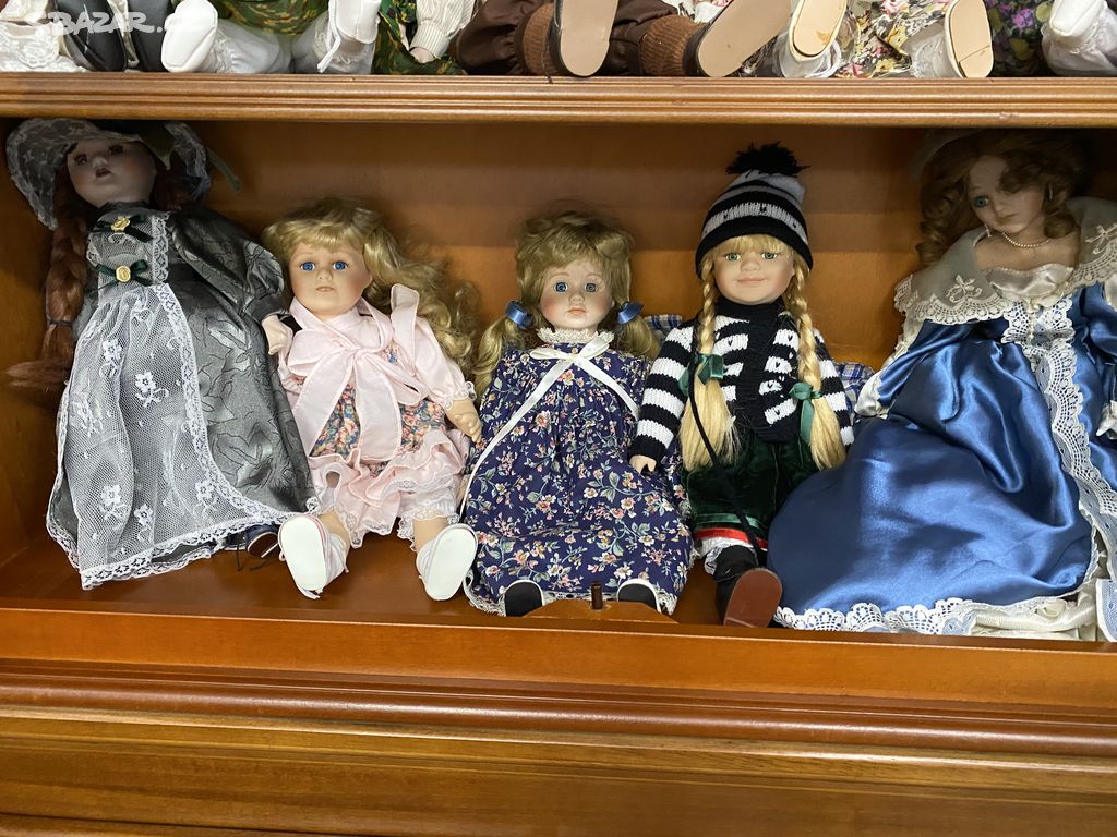 Panenky s porcelánovou hlavičkou - prodej  sbírky