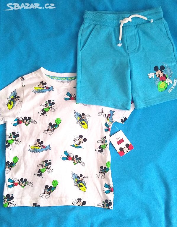 104 Nový set tričko kraťasy Mickey Mouse Disney