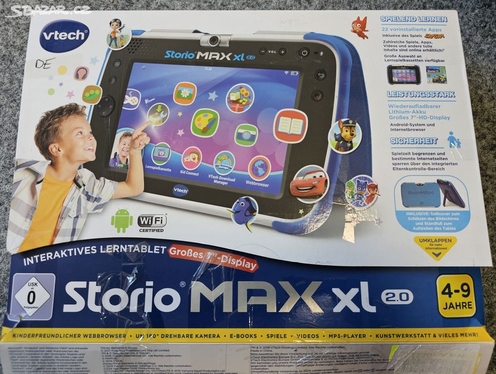 Dětský tablet Vtech Storio Max XL 2.0 modrý DE