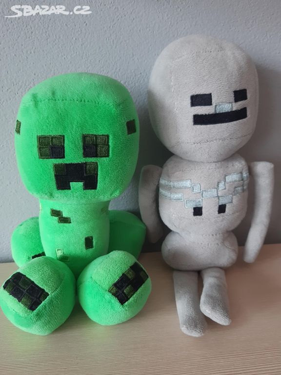 Minecraft plyšáci skeleton a creeper 30 cm