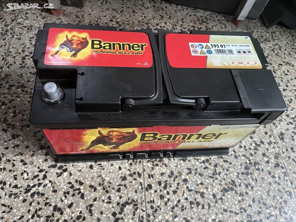 Autobaterie Banner Running Bull AGM, 95Ah, 12V