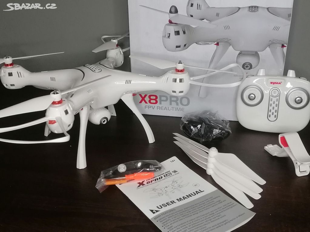 Dron Syma X8-PRO FPV, GPS, HD kamera, barometr