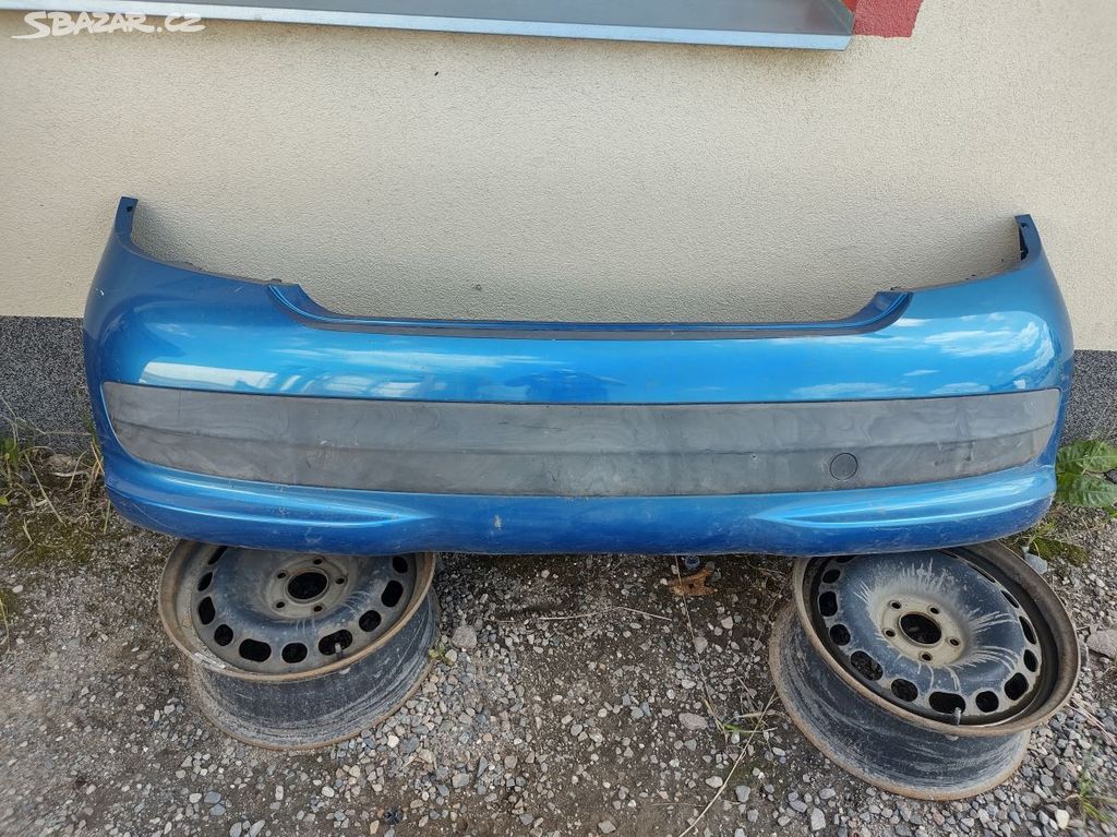 Zadní nárazník Peugeot 207 od-06 modrý
