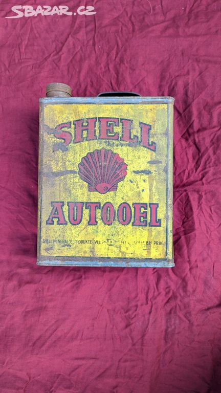 Starý kanystr Shell 5l