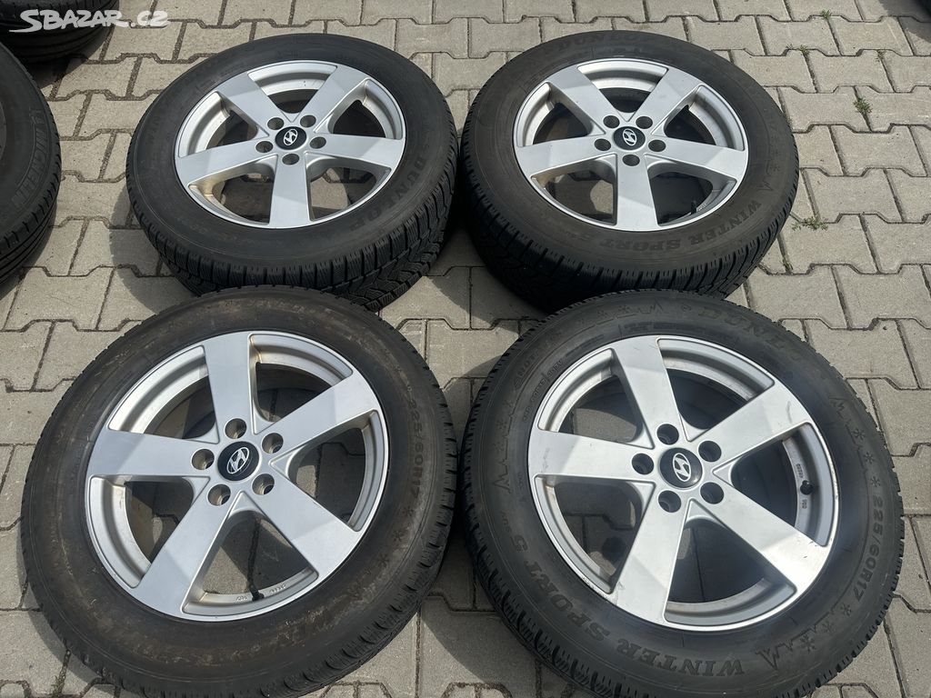 4x al kola 5x114.3 17 + pneu zimní 225/60 R17