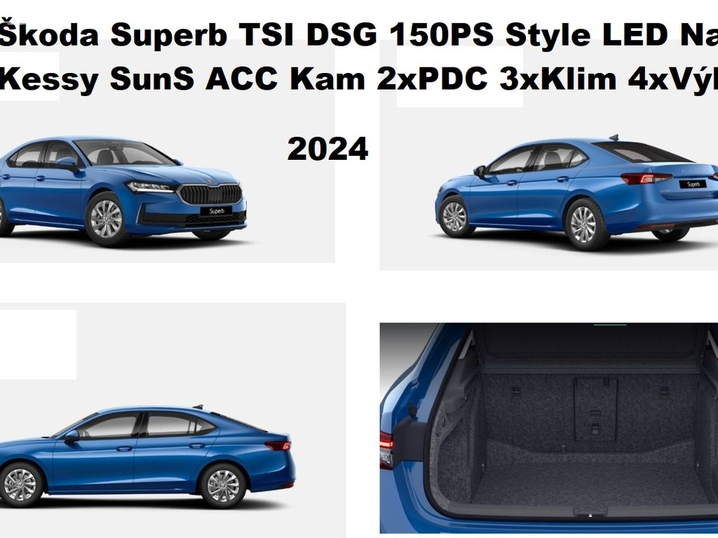 Superb TSi DSG 150PS Style LED Nav ACC 4xVýhř 5/24