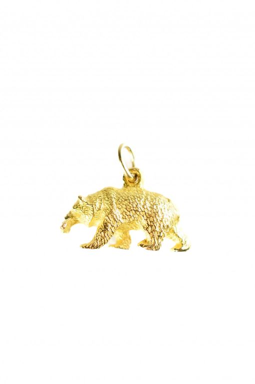Zlatý přívěs medvěd (17742)