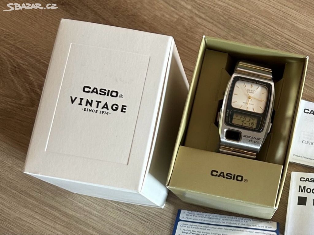 Vzácné hodinky CASIO BP-400 s krevním tlakem