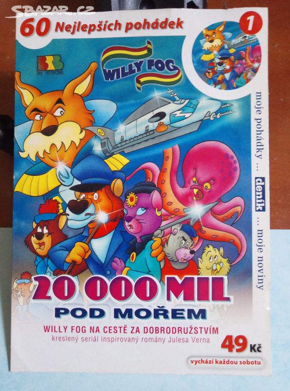 DVD Willy Fog 20000 mil pod mořem