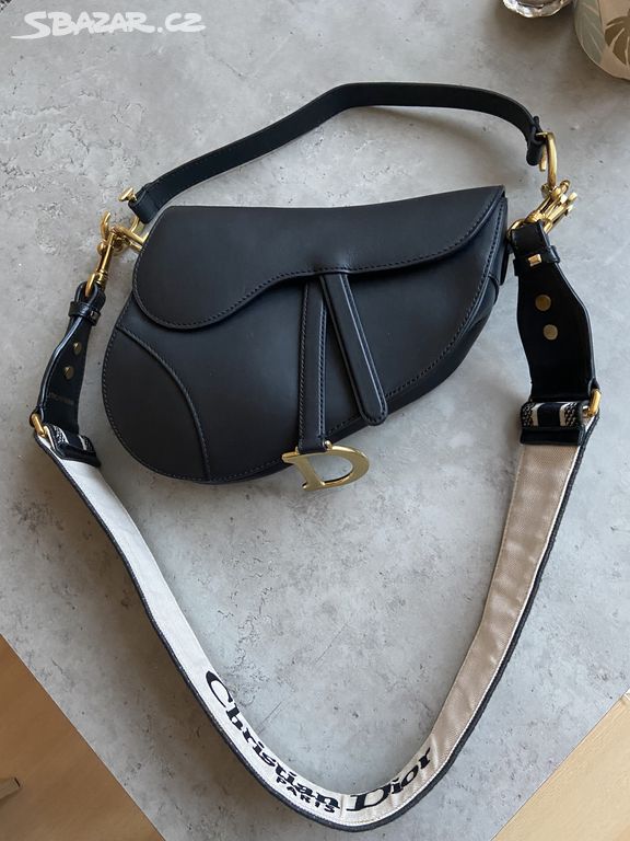 Černá nadčasová saddle bag Christian Dior