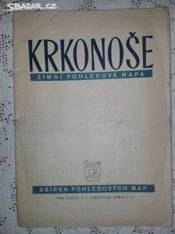 Krkonoše - sbírka pohledových map