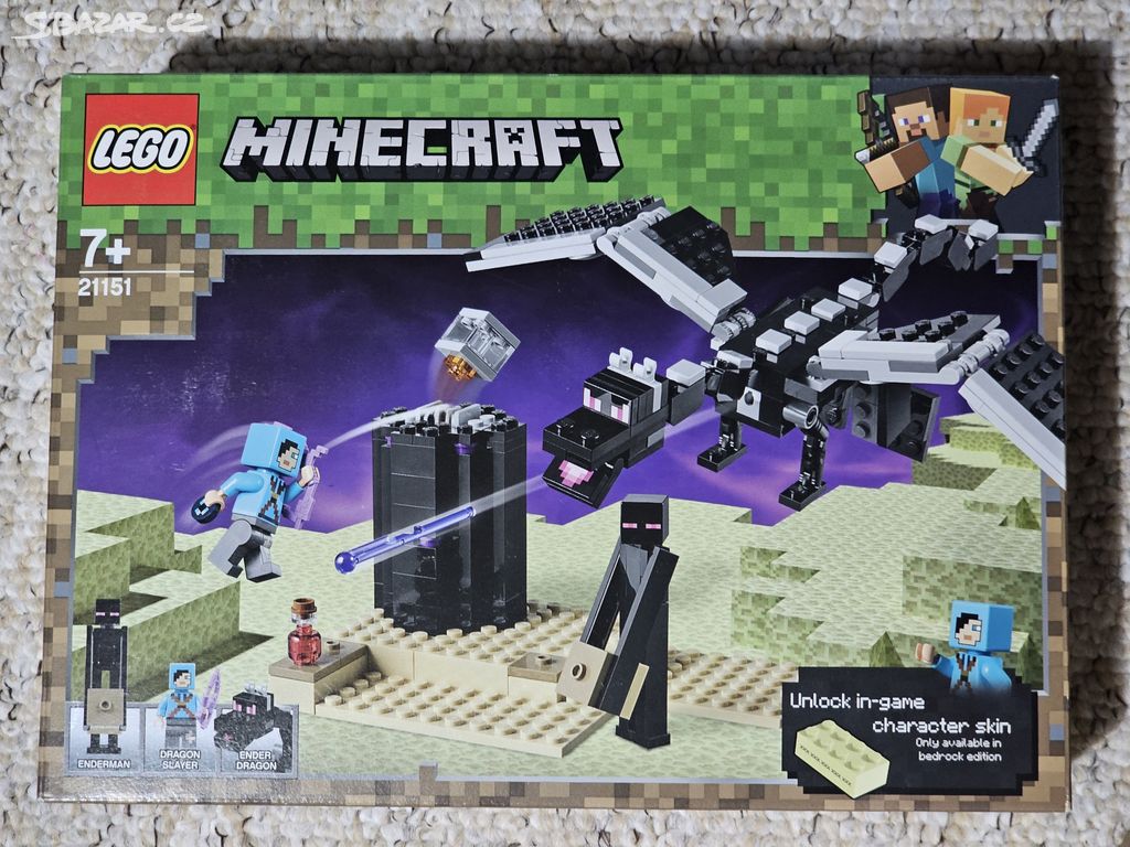 Nové LEGO 21151 Minecraft Souboj ve světě End