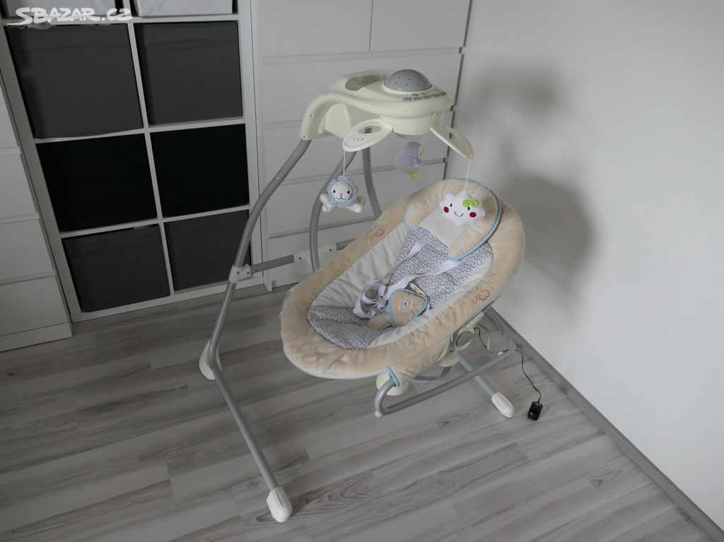 Houpačka BabyGo Hugly Grey