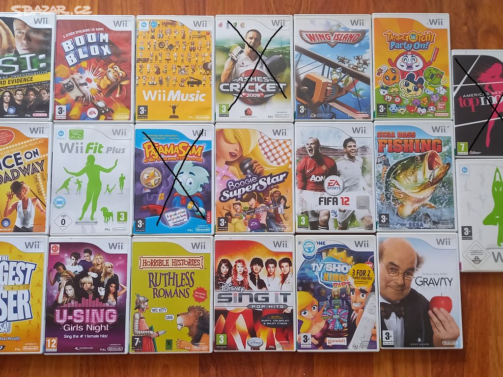 Nintendo Wii hry 150 kč /kus