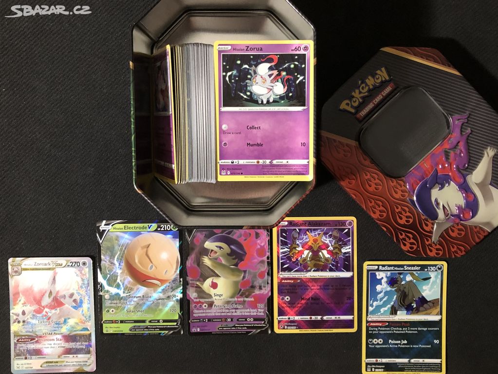 Pokémon karty. 250ks + Typhlosion Box.