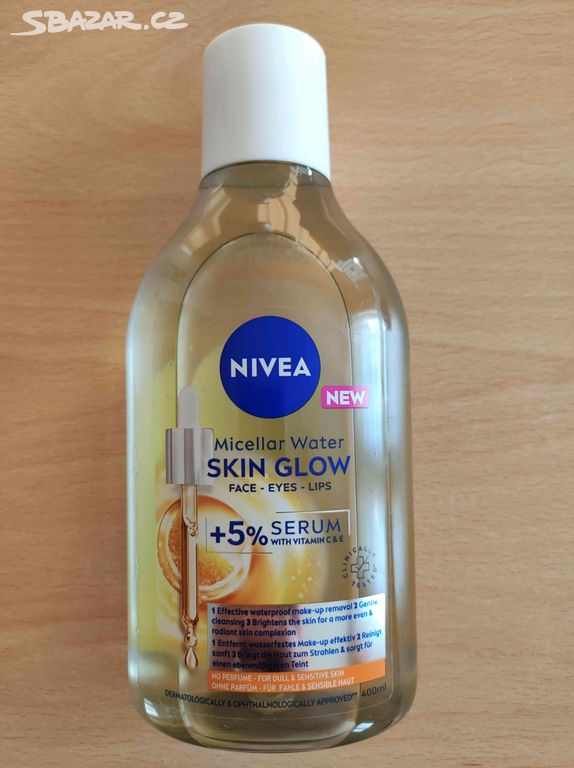 Nivea micelární voda skin glow 400 ml