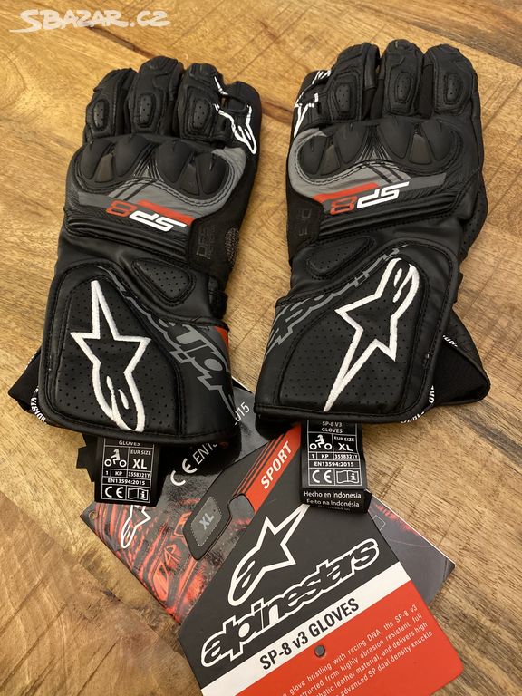 Rukavice na motorku Alpinestars SP-8 V3, vel. XL