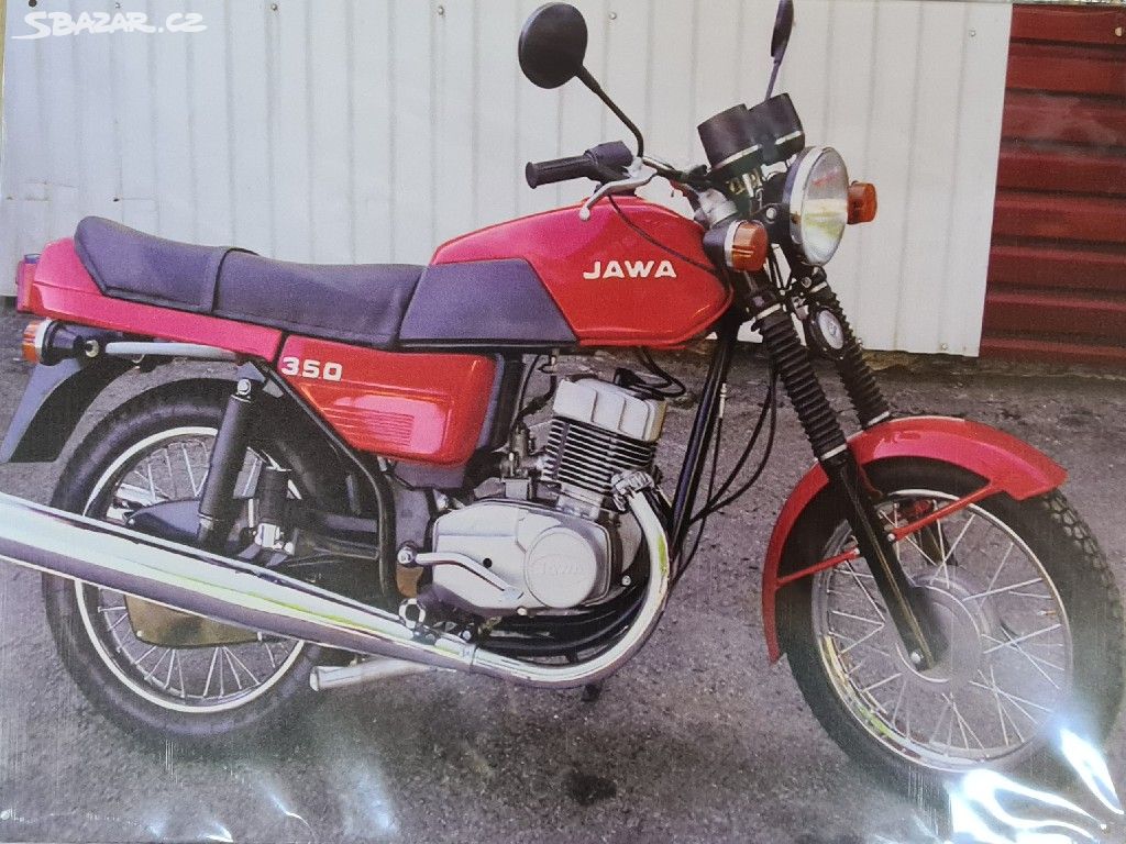 Plechová cedule retro JAWA 350VVV