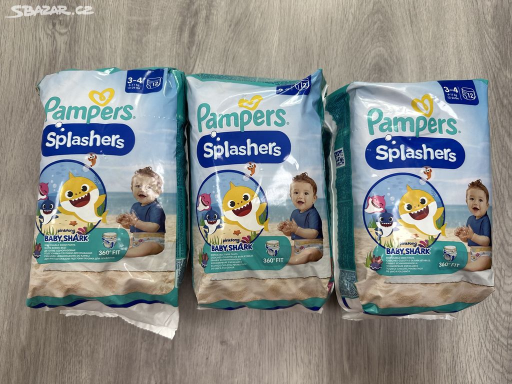 Pampers Splashers vel 3-4 koupací plenky 6-11 kg