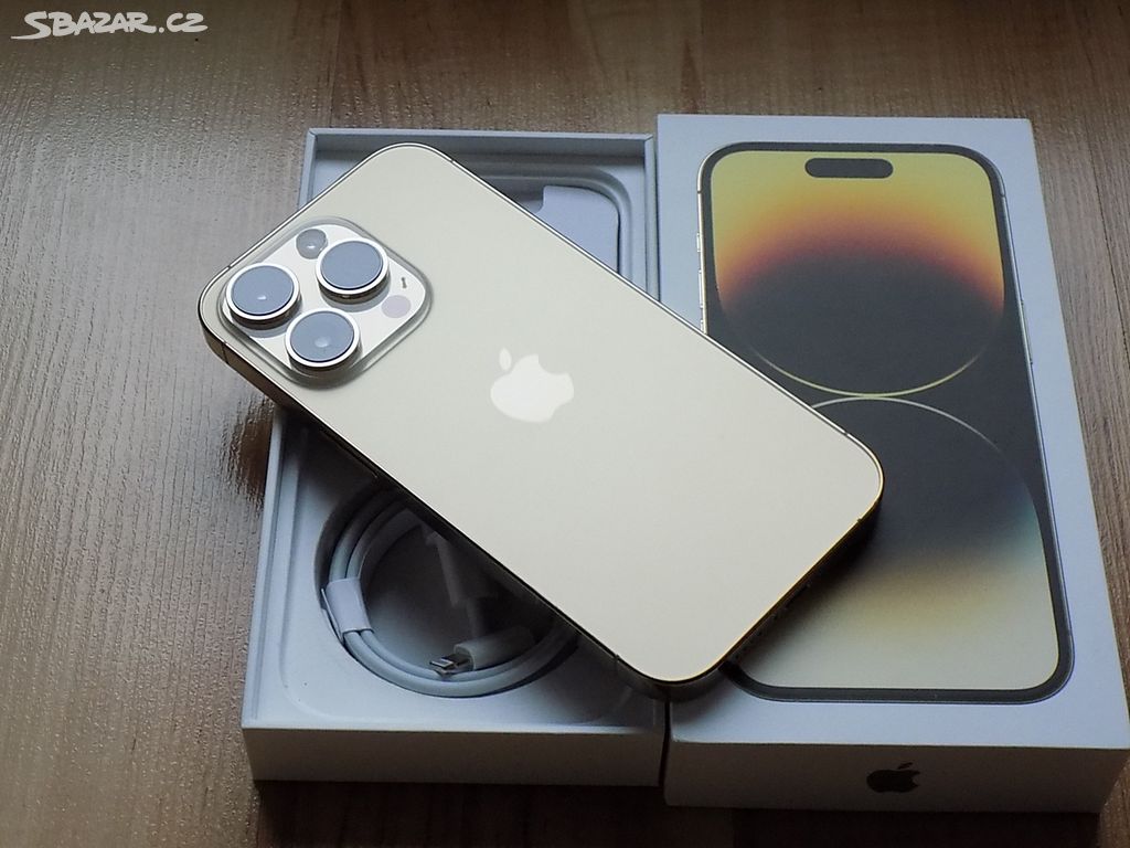 APPLE iPhone 14 Pro 512GB Gold - ZÁRUKA - TOP STAV