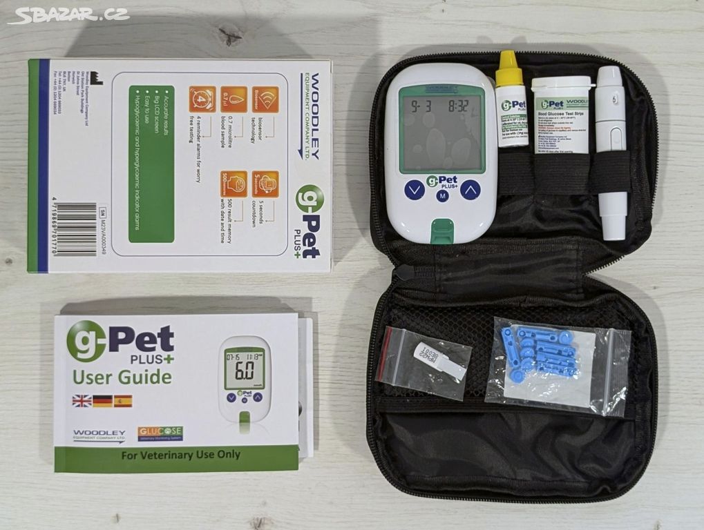 Glukometr g-Pet Plus pro kočky, psy, koně