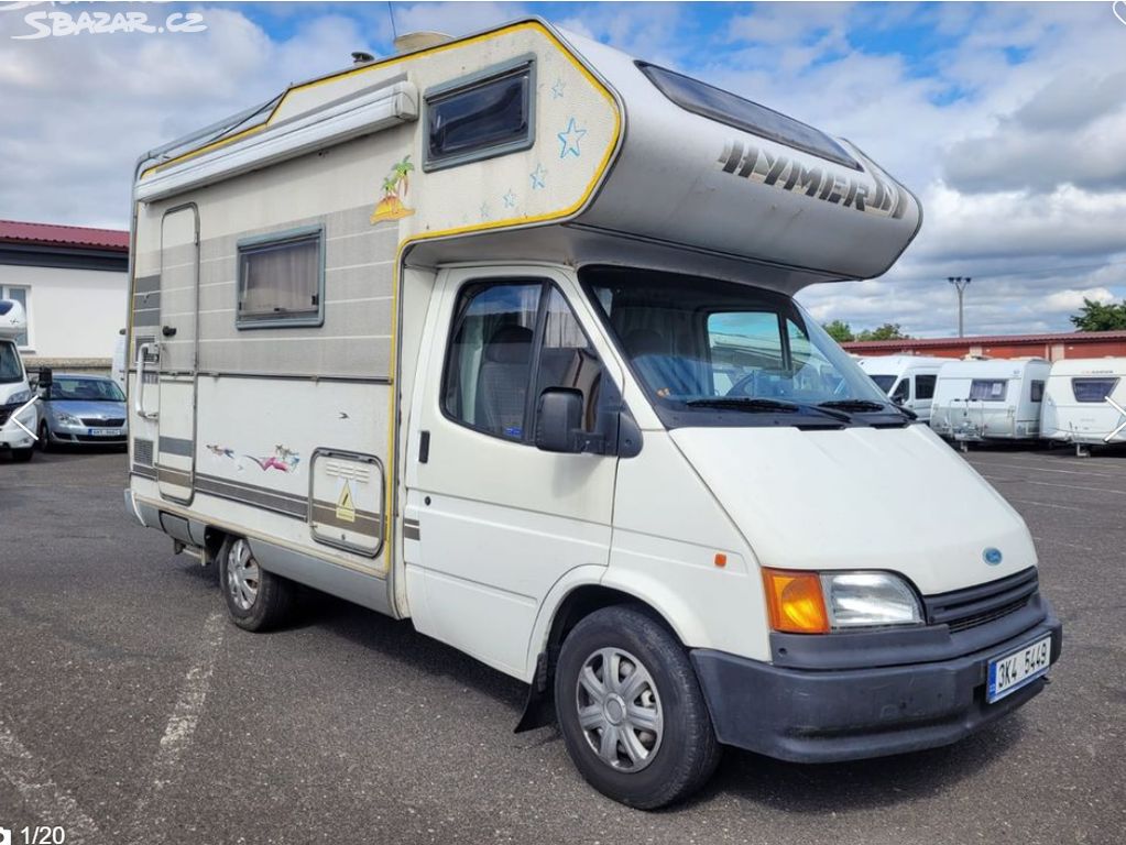 Obytné auto Ford Hymer, r.v. 1993, 2,5D