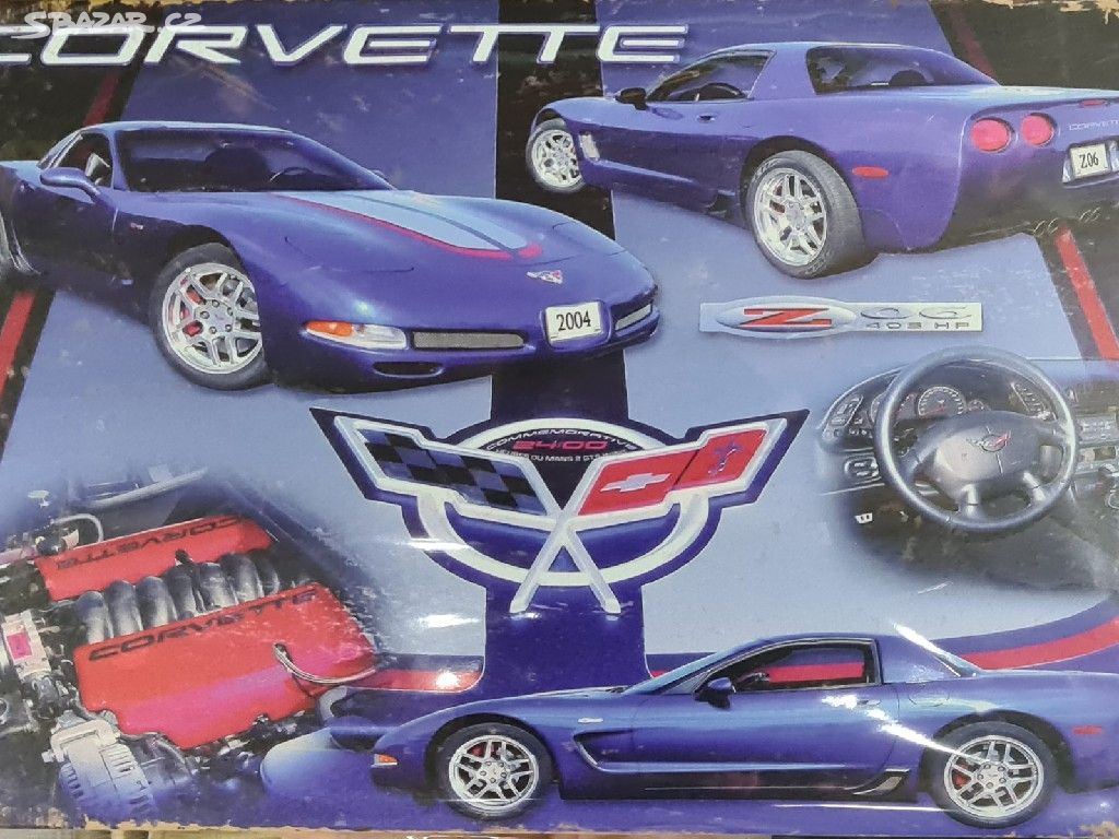 Plechová cedule CORVETTE Z