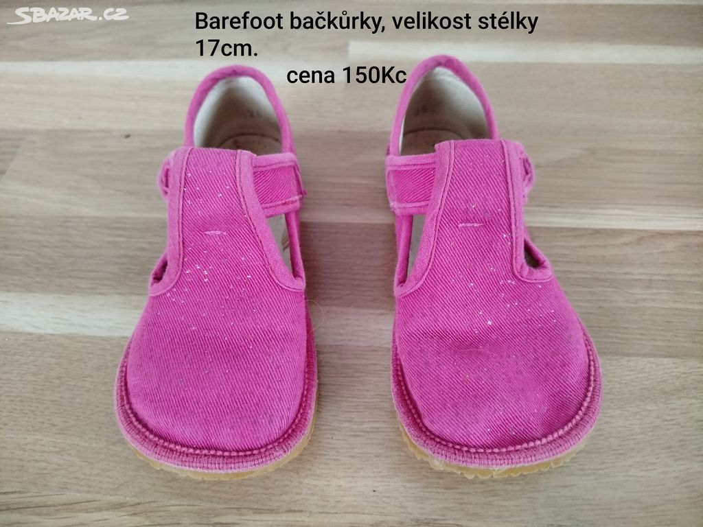 Dětské růžové Barefoot bačkůrky