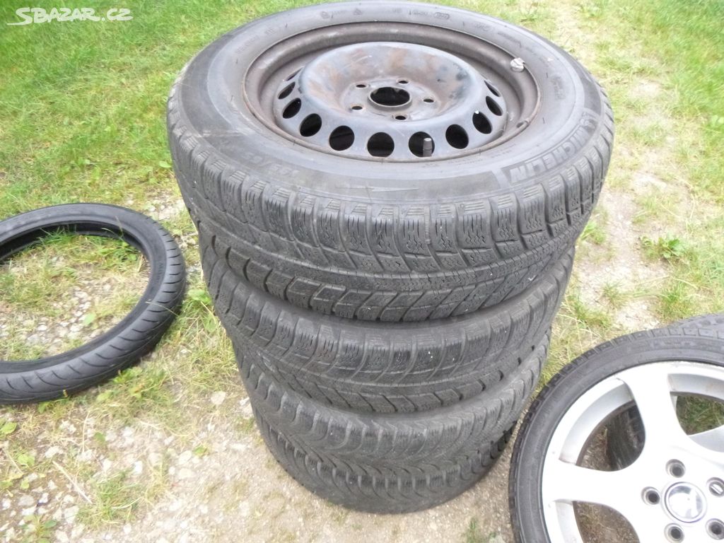 4x disk (5x112) zimní pneu michelin 195/65 r15