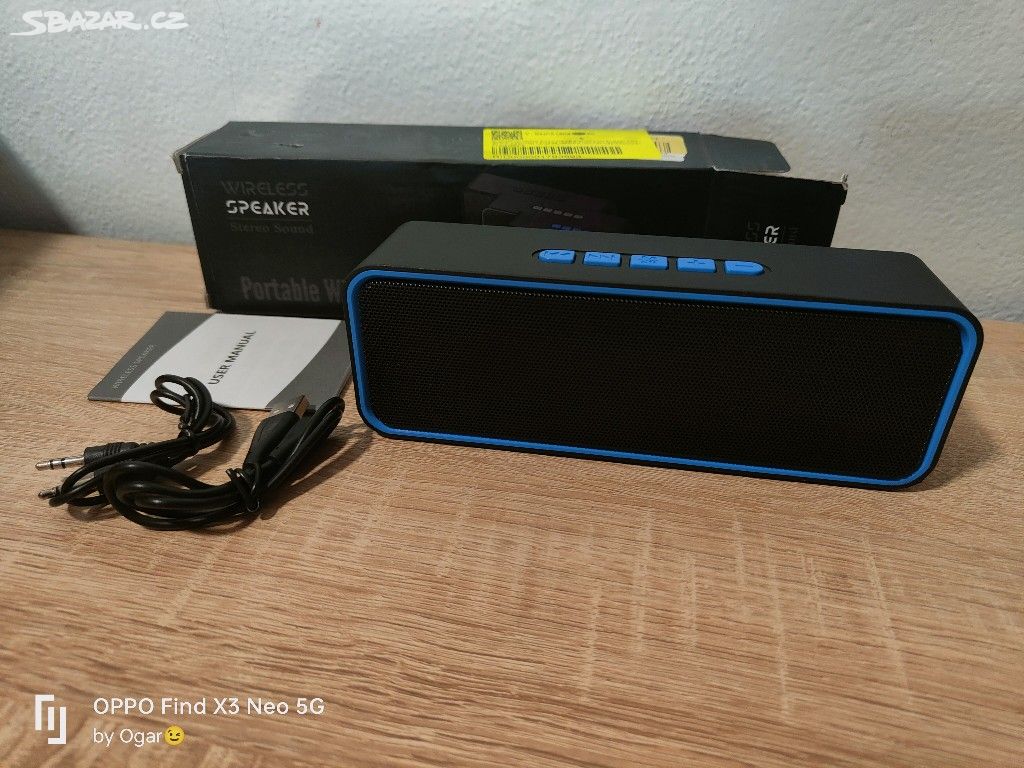 NOVÝ bluetooth reproduktor s AUX a FM radio