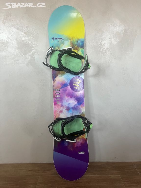 Nádherný snowboard BEANY 125 cm - TOP stav