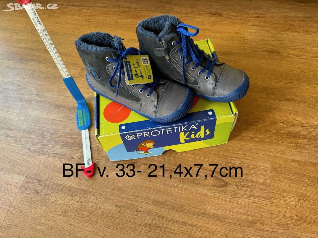 Nové- Protetika Barefoot zimní boty vel.33-21,4 cm