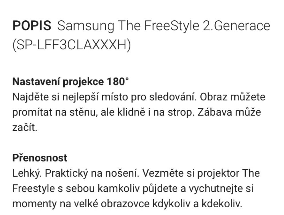 PROJEKTOR SAMSUNG