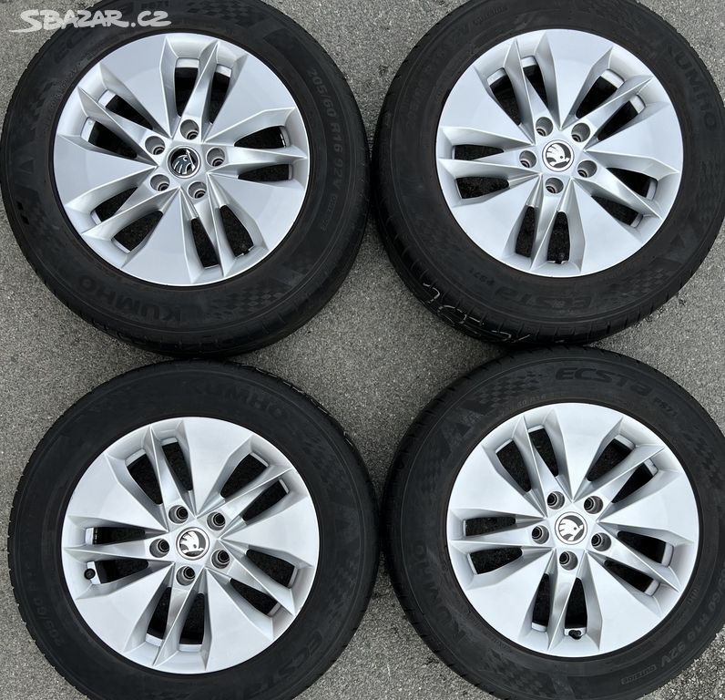 Letní kola Škoda Octavia 4, 205/60 R16, 7Jx16 ET46